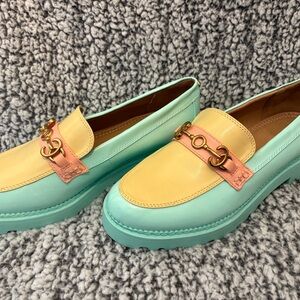 Circus by Sam Edelman Mint and Peach Loafers